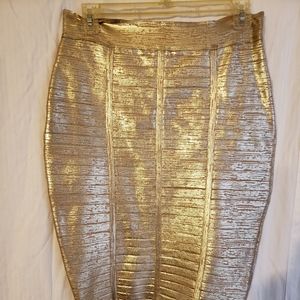 Gold Shimmer Skirt